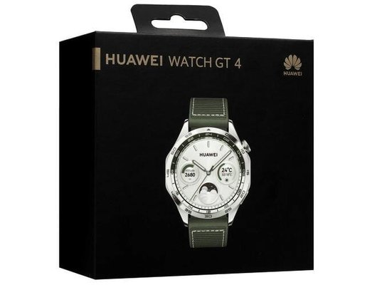 Смарт часы HUAWEI WATCH GT 4 BLACK FLUOROELASTOMER STRAP (PHOINIX-B19F)